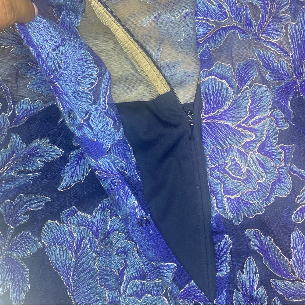 EUC TADASHI SHOJI YASMIN GOWN - SIZE 10 - Picture 8 of 15
